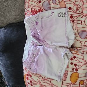 Girls purple shorts